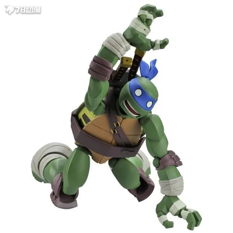 Kaiyodo Original Zolgear Teenage Mutant Ninja Turtles Leonardo Anime Figures Toys for Boys Christmas Gift Collectible Model