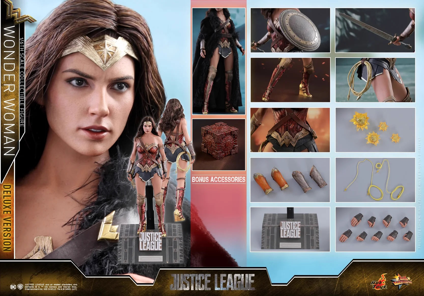 Original HOTTOYS 1/6 MMS451Justice League Wonder Woman Action Figure Model Toys12-inch Collection Scene Ornament Gift