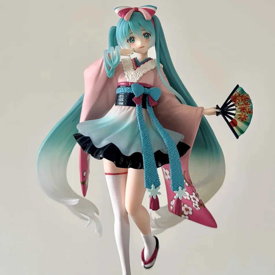 Hatsune Miku Anime Figure Toys Neo Tokyo Series Kimono MIKU Kawaii Cartoon PVC Action Figurine Model Dolls Birthdays Gifts