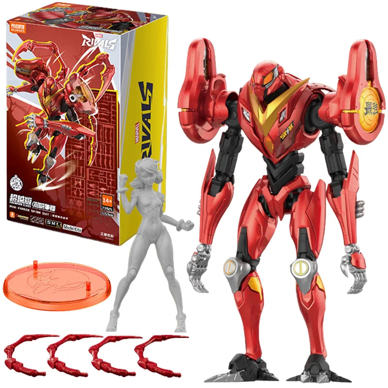 BLOKEES Spider-Man：Into the Spider-Verse Peni Parker SP//dr Action Figure Model Assembled Toys Desktop Decoration Birthday Gifts