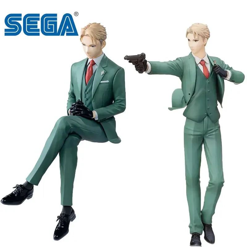 SEGA Genuine SPY FAMILY  Anime Figure Loid Forger Dusk Bubble Pressure Action Figure Toys for Kids Gift Collectible Model Dolls