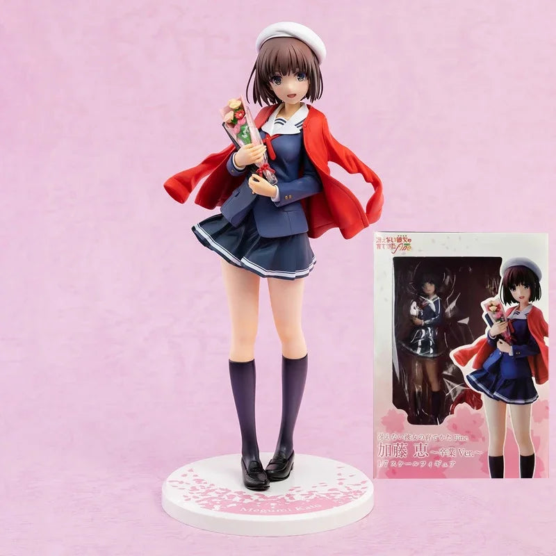 24cm Saekano: How to Raise a Boring Girlfriend Anime Figure Maid Megumi Kato Action Figure Kato Megumi Figurine Adult Doll Toys
