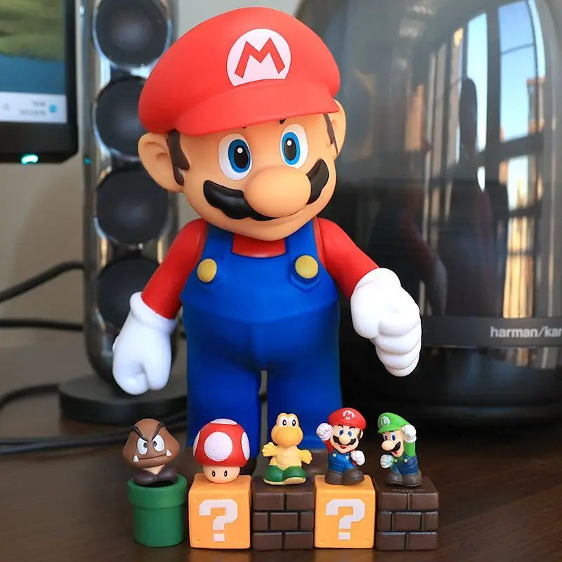 39 cm Anime Super Marios Serie Große Actionfigur Spielzeug Bowser Figuren PVC Spielzeugmodell Für Kinder Geburtstag Sammlergeschenke