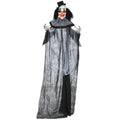 Klassische schwarz-weiß gestreifte Clown-Halloween-Dekoration für draußen