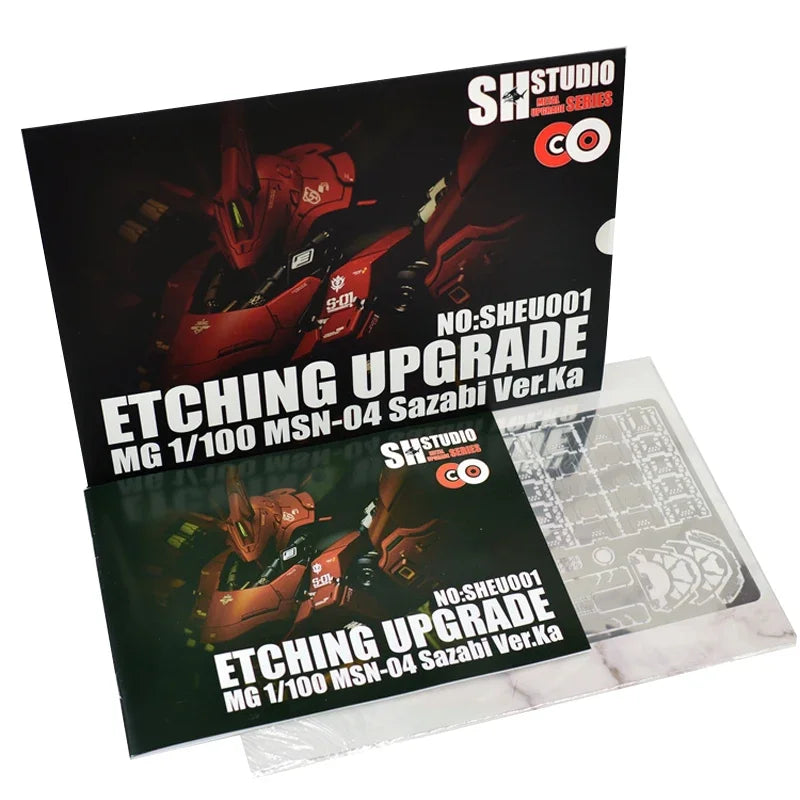 SH STUDIO for Gundam  1/100 MG SAZABI Ver.Ka Etching Upgrade Special Metal Action Figure Model Detail Modification Repair