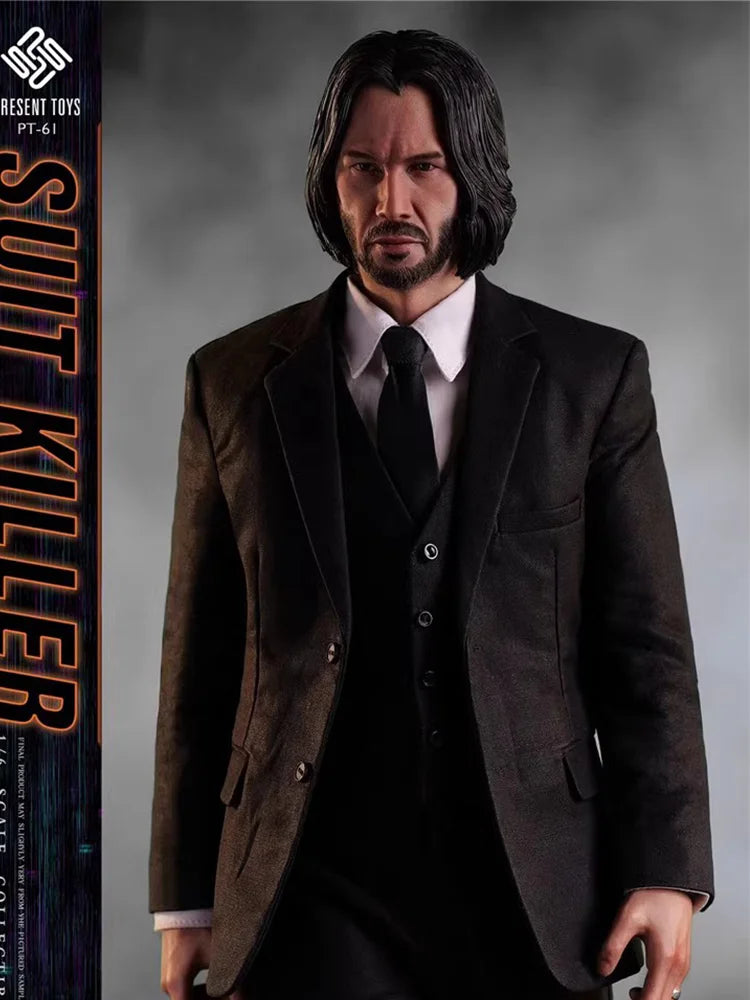 PRESENT TOYS PT-sp61 1/6 Scale Classic Movies Killing God JOHN WICK Keanu Reeves Male Warrior Full Set 12Inch Action Figure Doll