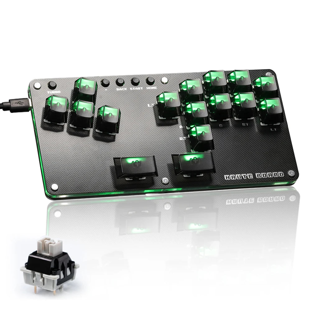 Haute42 Fightstick Hitbox Leverless Controller Mini Stickless Arcade Stick For PC /Ps3/ Ps4 /Switch Arcade Hitbox Controller