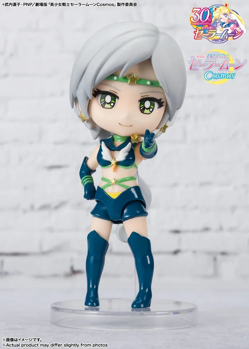 in stock Genuine Bandai Figuart Sailor Moon Figure Mini Sailor Star Healer Seiya Kou Action Anime Collection Pvc Statue Gift Toy