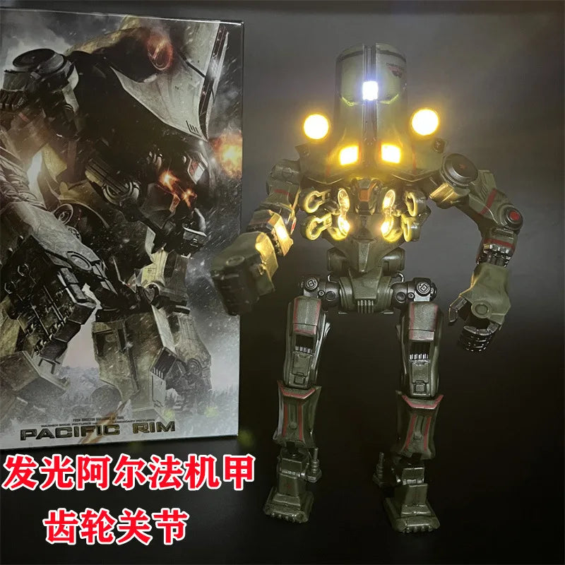 Emit Light 20CM NECA Figure Pacific Crimson Typhoon Gipsy Danger Cherno Alpha Model Toys Rim Collection Doll Gift