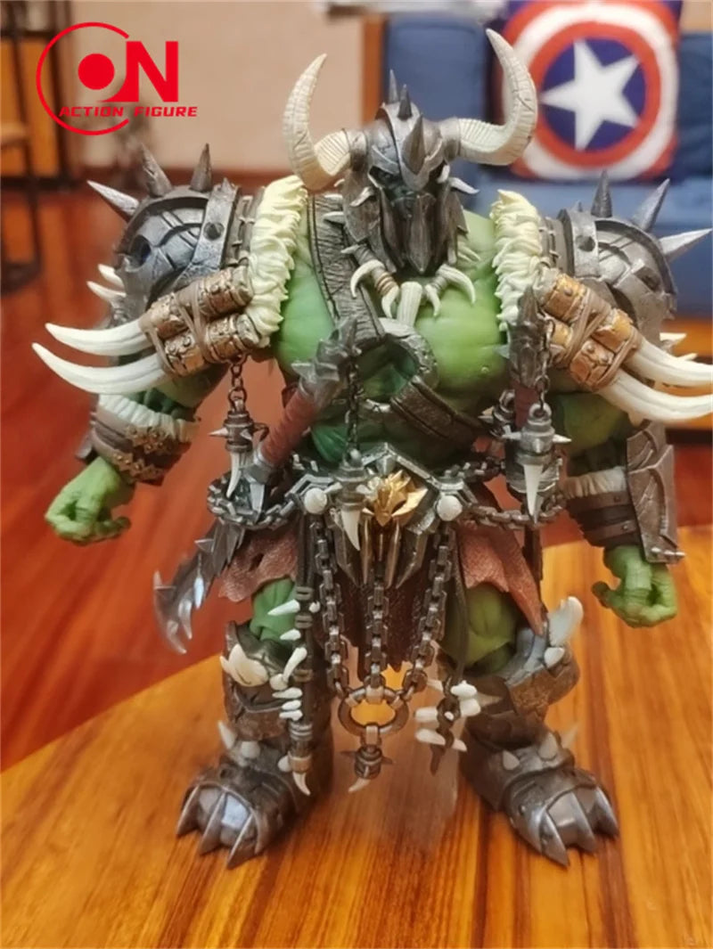 Mithril Action 1/10 WOW Guardian of the Horde NO.02 Berserker Barbarian Orc Model Full Set 20cm NO.01 Warrior Action Figure Toys