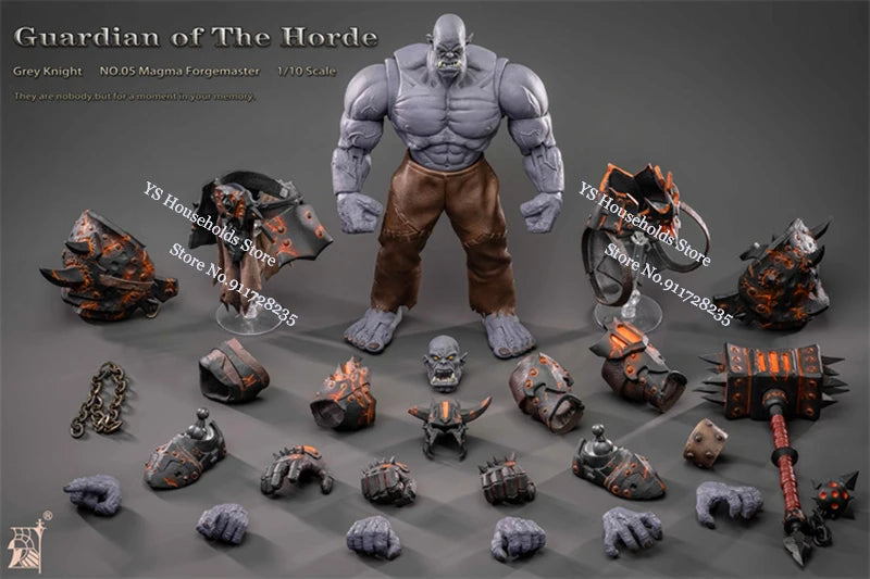 1/10 Grey Knight Mithirl NO.05 Magma Forgemaster Action Figure Guardian of the Horder Strong Body Design 7inch Soldier Model