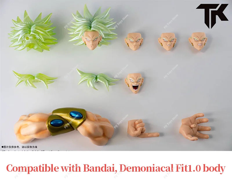In Stock Dragon Ball Demoniacal Fit DF SHF SSJ Legendary Berserker Broly Action Figure Toy Gift Model