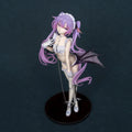 Rurudo Anime Girl Figure Purple Hair Maid Outfit With Succubus Wings Pvc Collectible Model Desktop Decor For Anime Figure Lovers