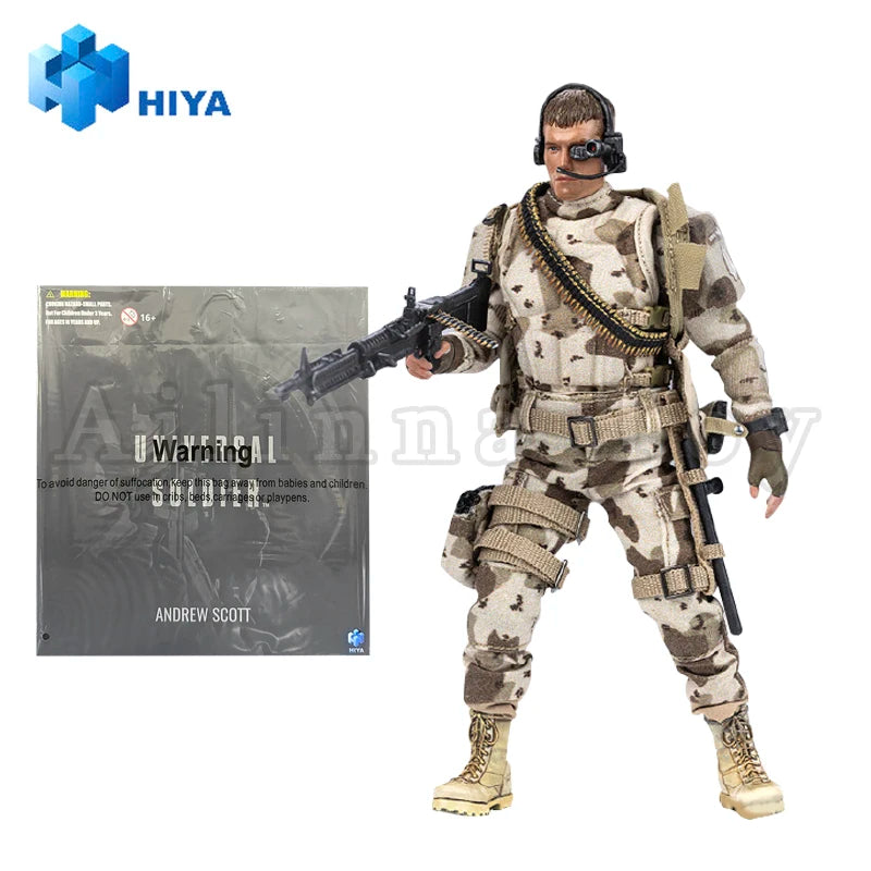 HIYA 1/12 6inch Action Figure Exquisite Super Series Universal Soldier Andrew Scott Anime For Gift