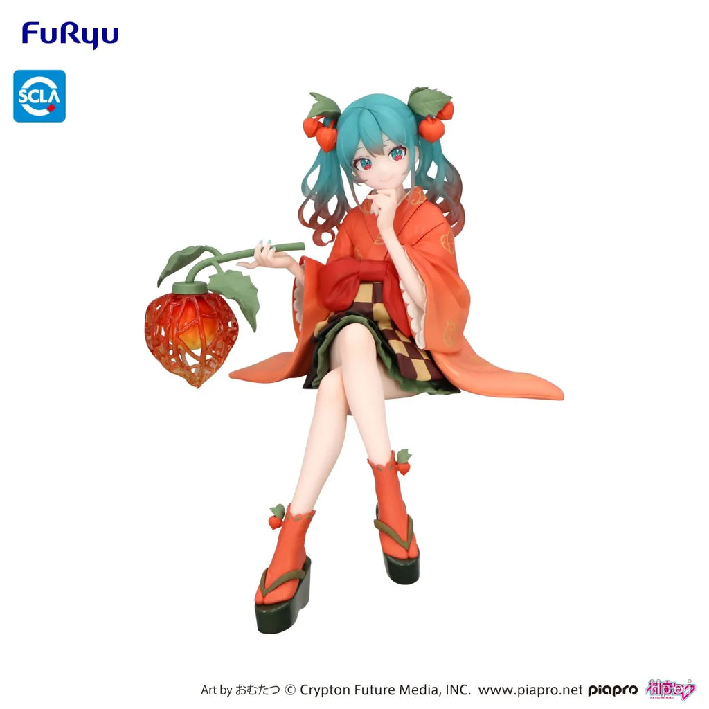 【In Stock】Original FuRyu Flower Fairy Noodle Stopper PiaproーSour Berries FairyーHatin Miku Anime 1/7 Anime Figure Model Toys