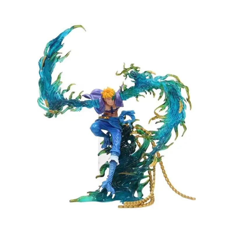 31cm One Piece Figures Phoenix Flying Marco Series Model Scenes Statue Animation Ornaments Decorative Action Figures Toy Gift