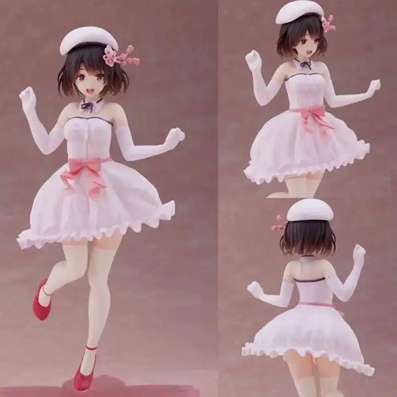 20CM Anime Saenai Heroine no Sodatekata Kato Megumi Action Figure School Uniform Dress Up Model Doll Collection Decor Toys Gifts