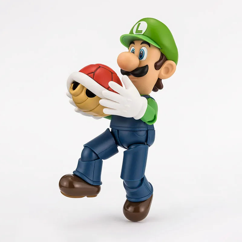 In Stock Genuine Bandai Super Mario Model Kit SHF Luigi Anime Action Figure Collection Finished Model Boys Toys Birthday Gifts