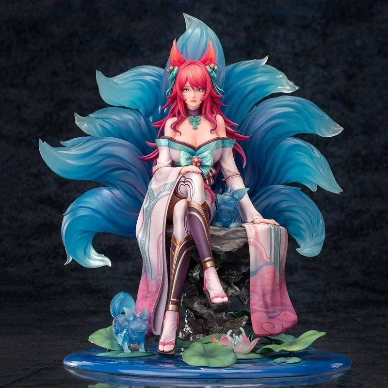 В наличност Myethos Spirit Blossom Ahri Оригинална аниме фигурка Колекционерски модел кукли Фигурка Орнамент Подаръци Играчка