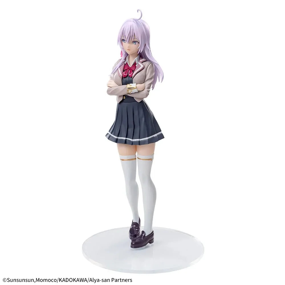 In Stock SEGA Genuine Tokidoki Bosotto Russia-go De Dereru Tonari No Alyasan Alisa Mikhailovna Kujou Luminasta 18cm Model Figure