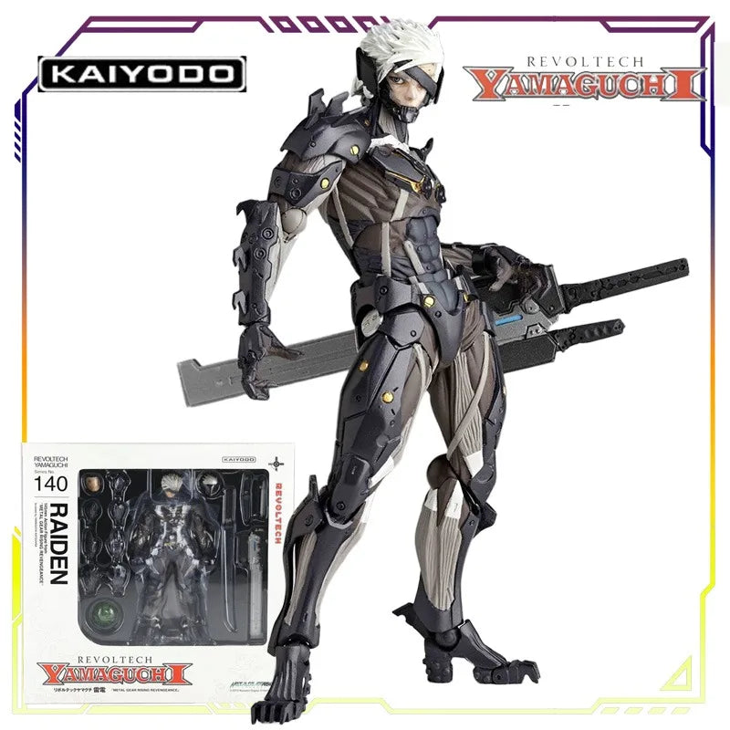 Kaiyodo Original Rotary Technology Yamaguchi Style 140EX Thunderbolt Raiden White Ver Action Figure Model Toys Gifts for Boys