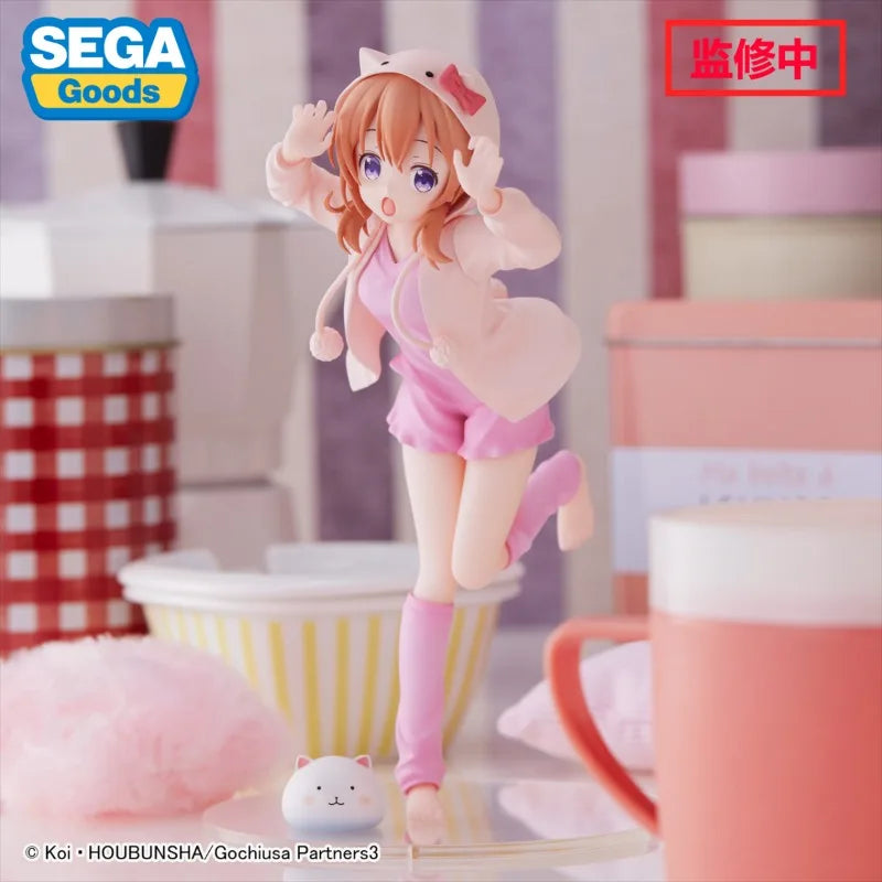 SEGA Genuine Is The Order A Rabbit? Anime Figure Kafuu Chino Kirima Syaro Hoto Kokoa Action Toys for Kids Gift Collectible Model