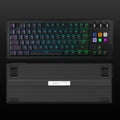 MRSVI K1 PRO Visuelle LCD-AI-Tastatur, 80 % mechanische Gaming-Tastatur, Makro, rote Achse, kabelgebunden, abnehmbares Kabel, RGB-Hintergrundbeleuchtung, Hot-Swap