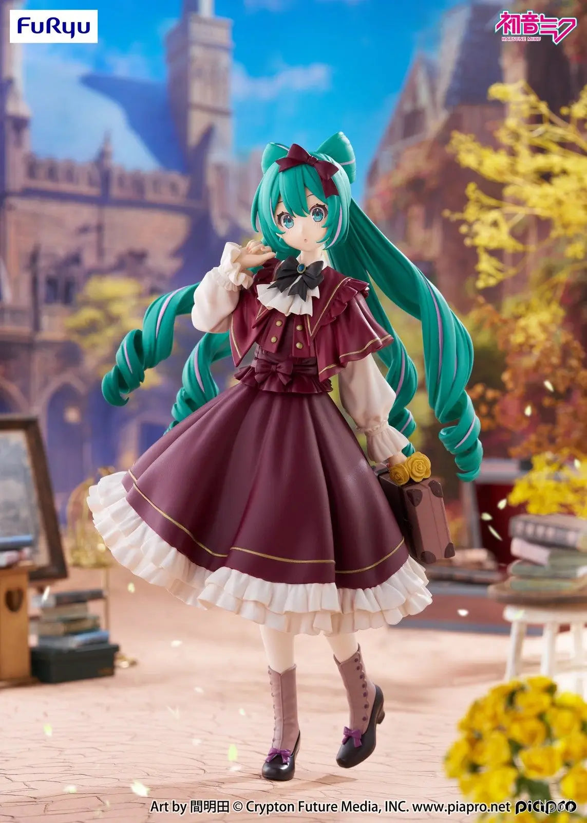 In Stock Original Furyu Trio-Try-It Piapro Hatsune Miku 19cm Classical Retro Anime Statue Figure Collection Dolls Toys Gifts