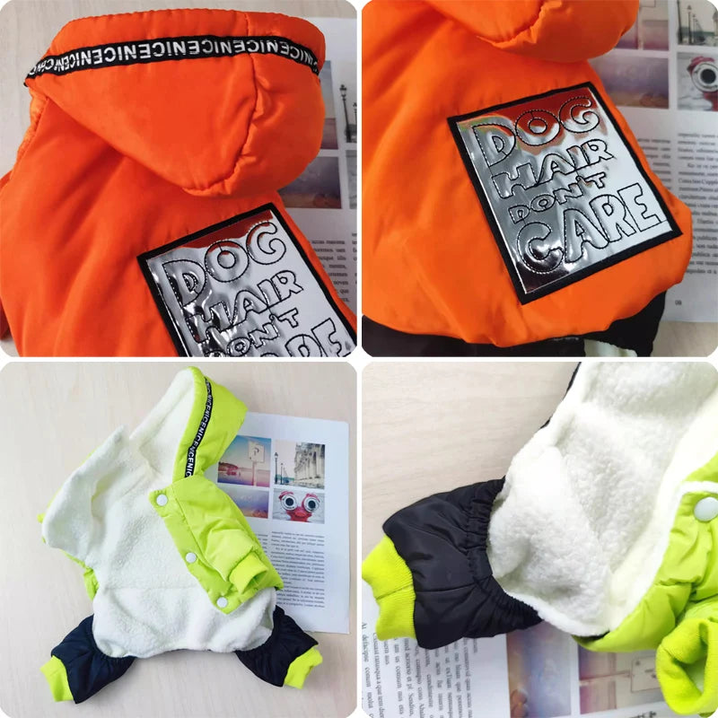 Mantel für kleine Hunde, gemütlicher, warmer Kapuzenpullover, Hundekleidung, warm, winddicht, schneefest, Overall, Welpenjacke für kaltes Wetter, Hundebekleidung