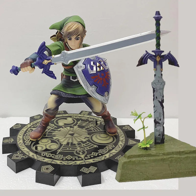 Anime Zelda Legend Figure Skyward Link Action Figure Master Sword Skyward Cool Doll Desktop Ornament Collection Gift For Child