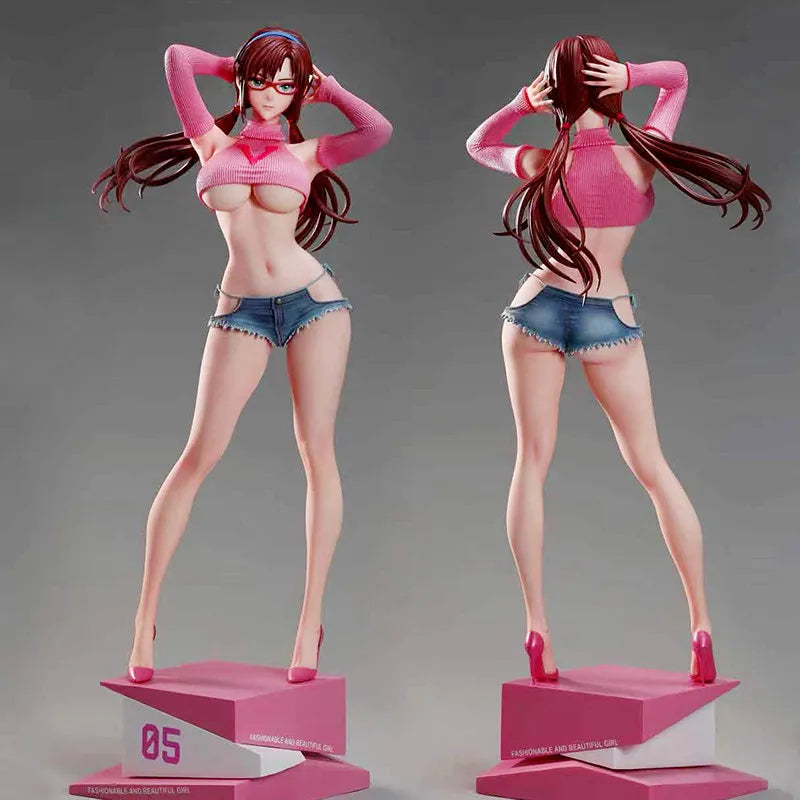Anime Figures 31cm High Quality Makinami Summer Girlfriend Series Gk Model Campus Deskmate Desktop Ornament Collection Gift