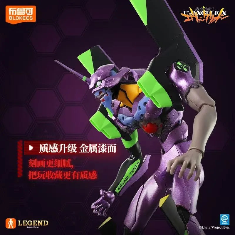 Genuine EVANGELION 01 Toys EVA Action Figure Evangelion Test Type-01 Awakening TV Ver. Assembly Model Kit Robot Plastic Gift
