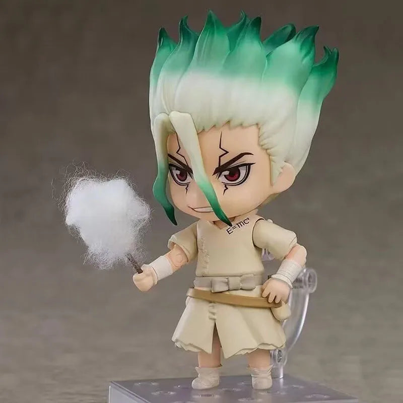 Anime Posable Figure Senku Ishigami Dr Stone Face Swap Pvc Collectible Figurine Desktop Decor Ornament Gift For Anime Lovers