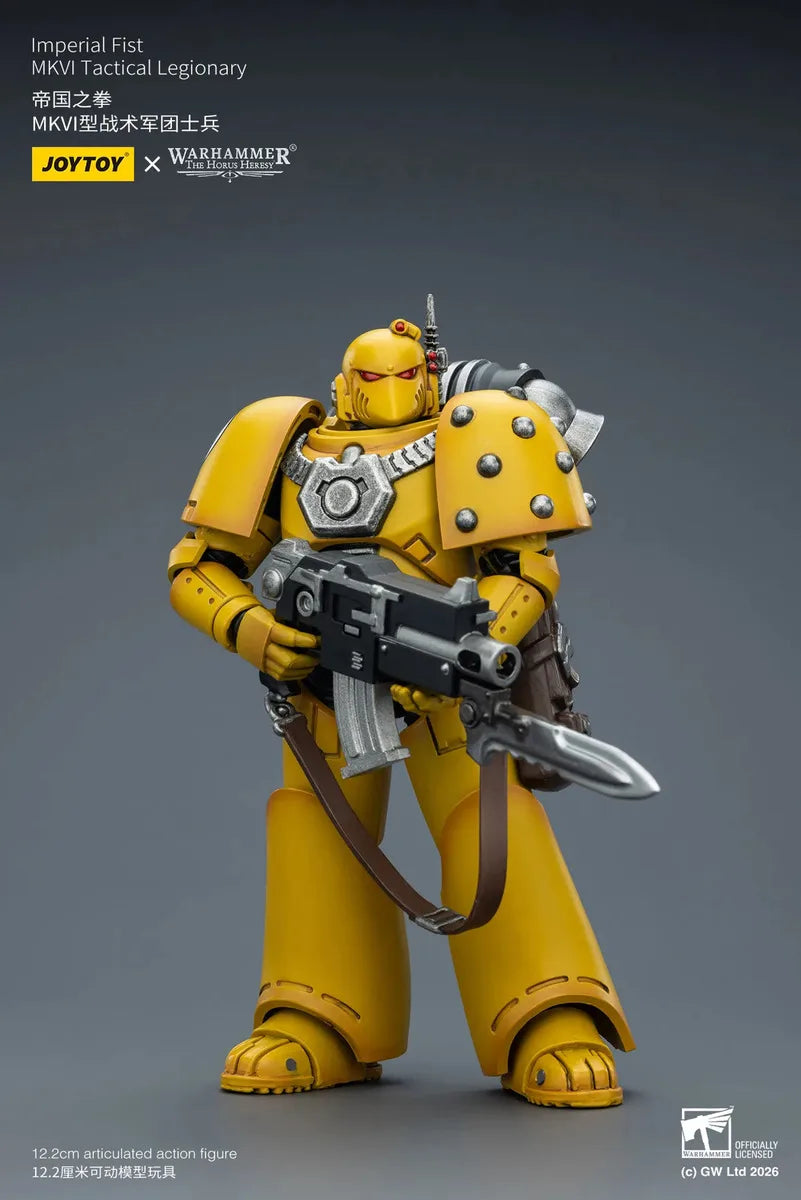 JOYTOY Warhammer 40000/40k "The Horus Heresy" Imperial Fist MKVI Tactical Legionary Action Figure Doll Decoration Gift Model