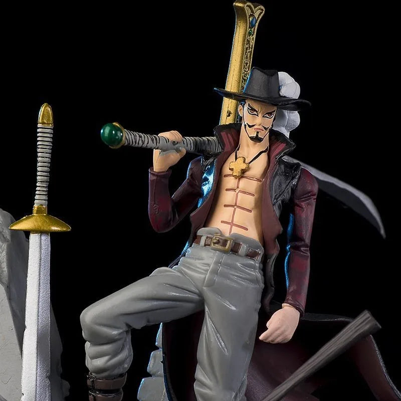 Bandai Banpresto One Piece Top Battle Style King Kinofassung Dracule Mihawk Hawkeye Peripherie-Ornamente Anime-Figur