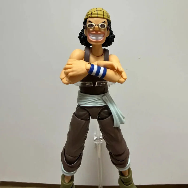 100% Bandai S.H.Figuarts One Piece Usopp Dawn Of Adventure Articulated Action Figure Pvc Desktop Ornament Collectible Gift