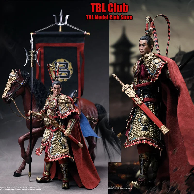 303TOYS SG009 1/12 Scale Flying General Lü Bu Courtesy Name Fengxian 6-inch Full Set Action Figure Soldier Height About 22CM