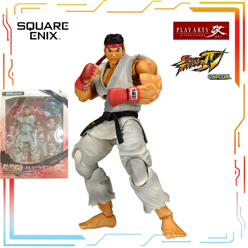 SQUARE ENIX Original PLAY ARTS Modified Finished Movable Doll Street Fighter 4 Anime Action Figure Model Toys Gifts for Boys