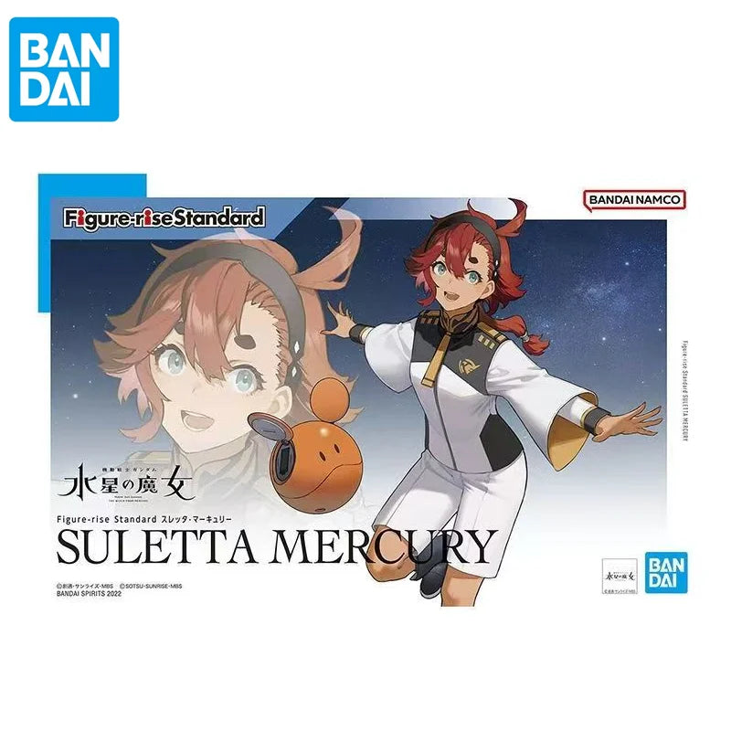 Bandai Original Anime The Witch From Figure-rise FRS Mercury Suletta Mercury Joint Movable Figure Assembled Model Toys Gift