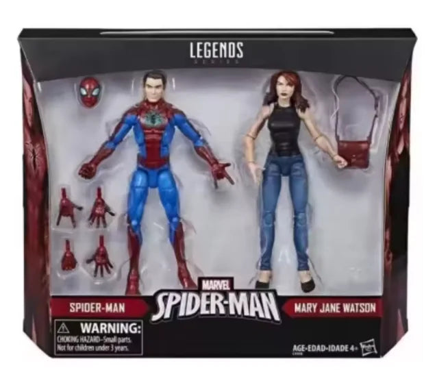 New Original Hasbro Marvel Legends Series Spider-Man and Mary Jane Watson Action Figure Toys Gift