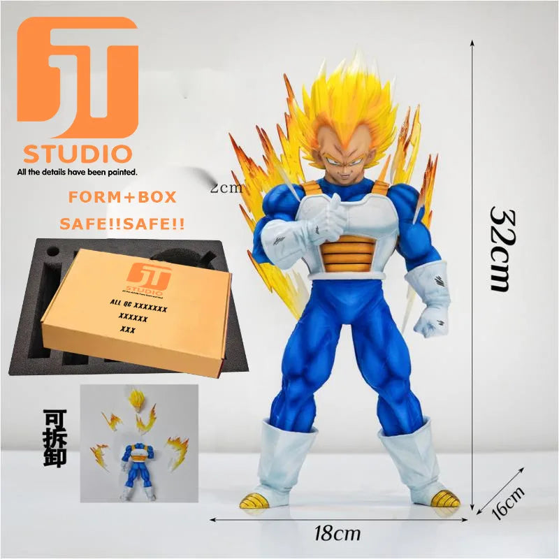 JT Studio Dragon Ball Z Goku Vegeta Gogeta SSJ1 SSJ2 SSJ4 SSJ3 Vegetto Dragonball Anime Model Figure GK Statue DBZ Figurine Toys