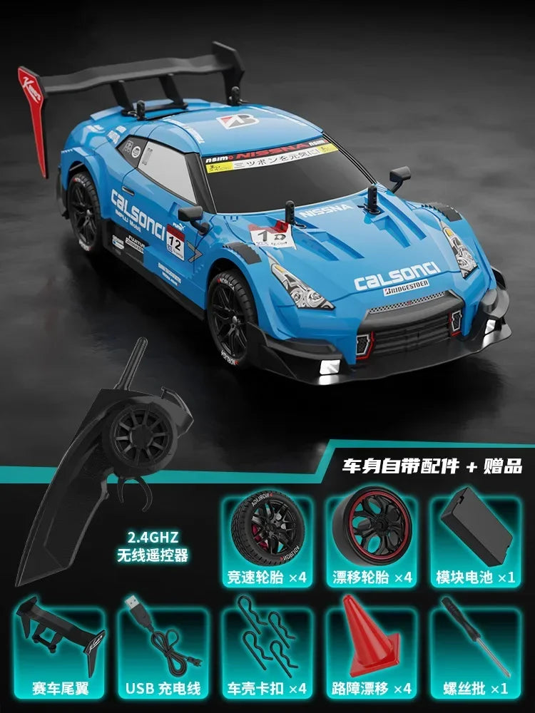 Rhino GTR V2 2.4G 4WD RC състезателна кола за офроуд дрифт за деца - електронна играчка за хоби