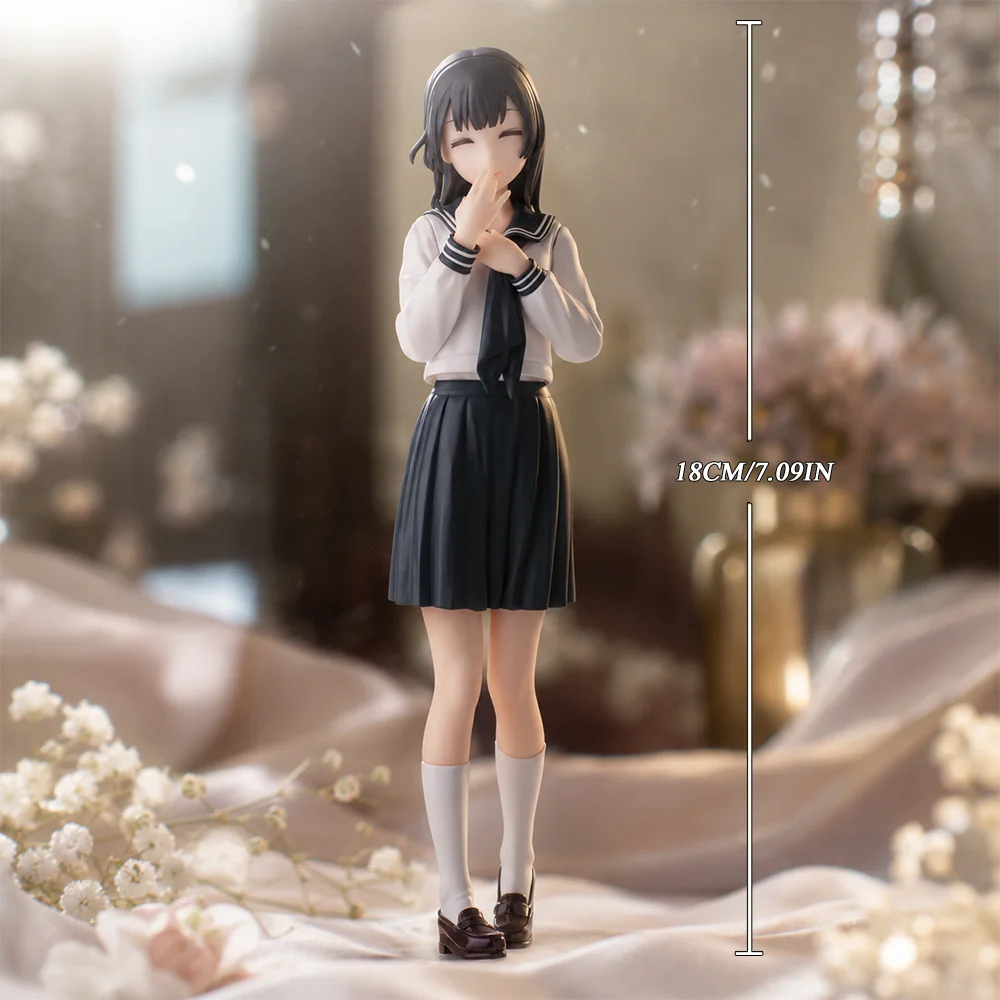 1pc 18cm/7.09in Anime Girl Figure PVC Statue Action Figure Collectible Model Desktop Ornament Car Decoration Display Toys Gifts