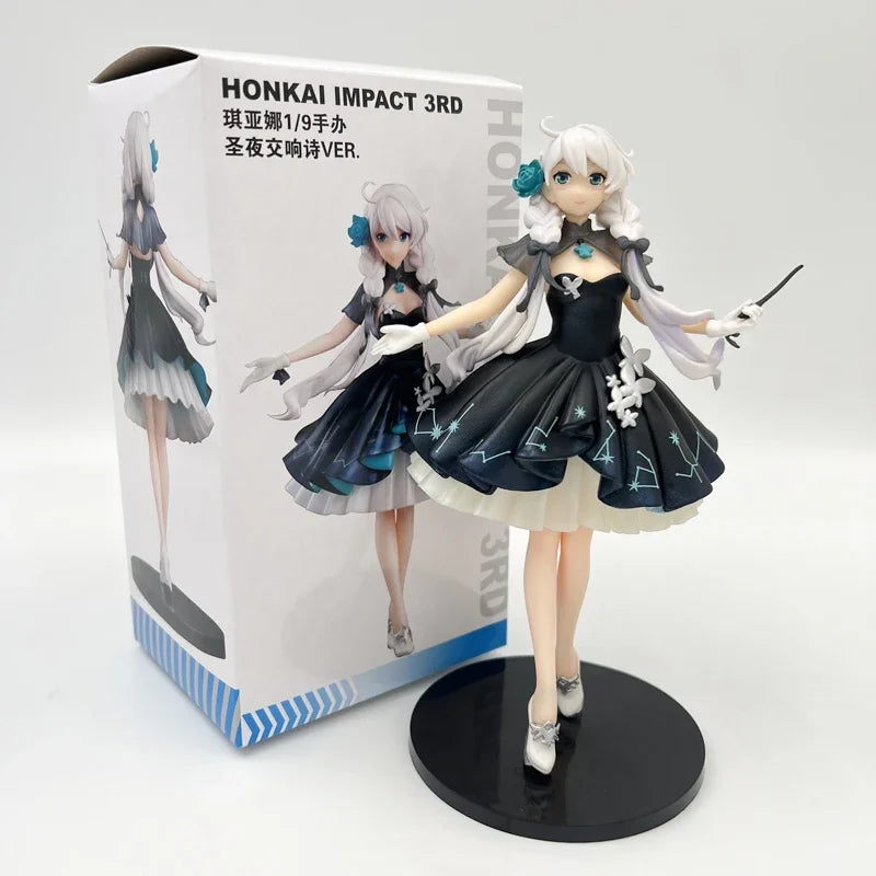 22cm Honkai Impact 3rd Fu Hua Anime Girl Figure Houkai Gakuen Kiana Kaslana Action Figure Adult Collectible Model Doll Toys Gift