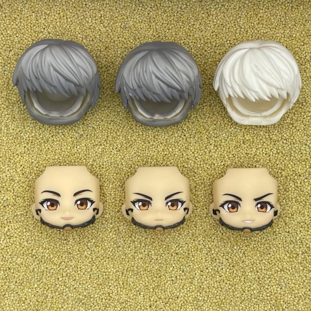 liulangwushi GSC Clay Man Face doll face hair doll accessories