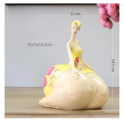 Nordic Ins Golf Schönheit Plump Frau Ornamente Handwerk Hause Wohnzimmer Schreibtisch Fett Mädchen Figuren Clubs Statuen Dekoration Zubehör