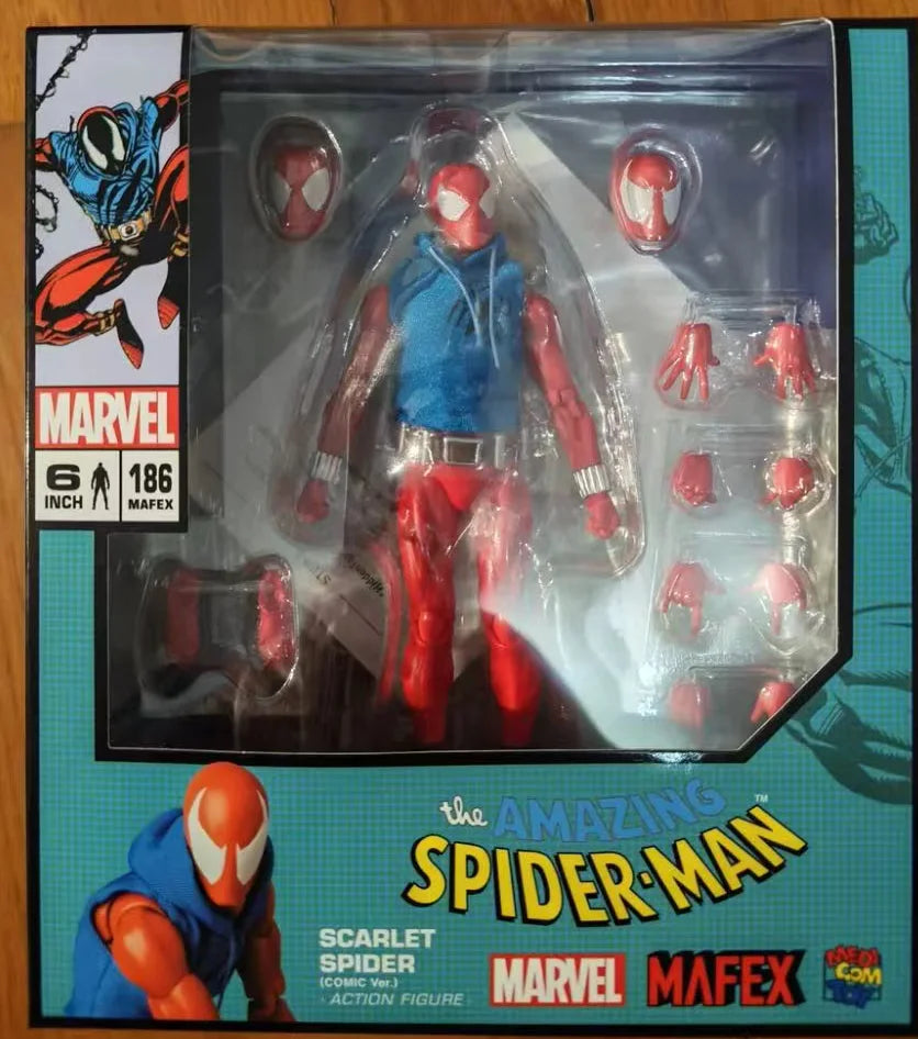 Medicom Toy MAFEX Star Wars Spider Man Comic Version Series Ben Riley\268 Scarlet Spider Action Figure Model Toys Movable Model
