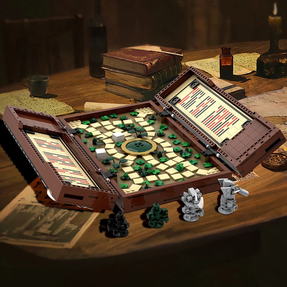 1887PCS MOC-150821 Джуманджи, настолна игра, строителни блокове, класически приключенски настолни стратегически игри, тухлички, направи си сам, креативни играчки, детски подаръци