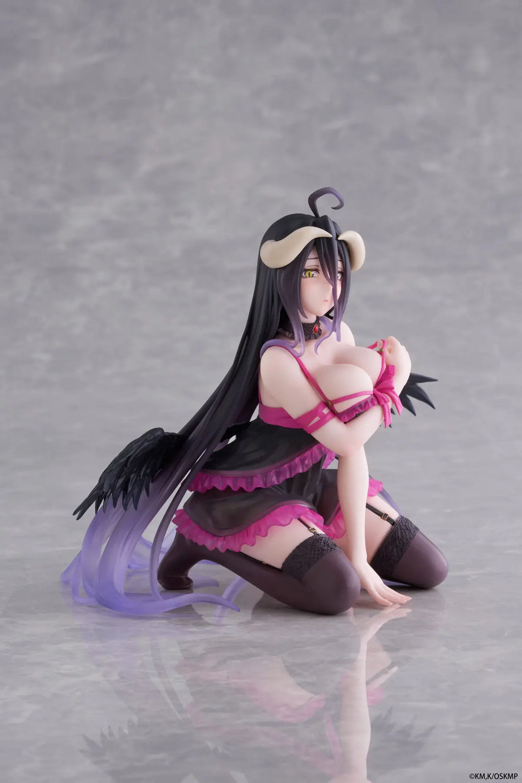 In Stock TAiTO Desktop Cute OVERLORD ALBEDO Pajamas Ver. 13CM PVC Anime Action Figures Model Collection Toy