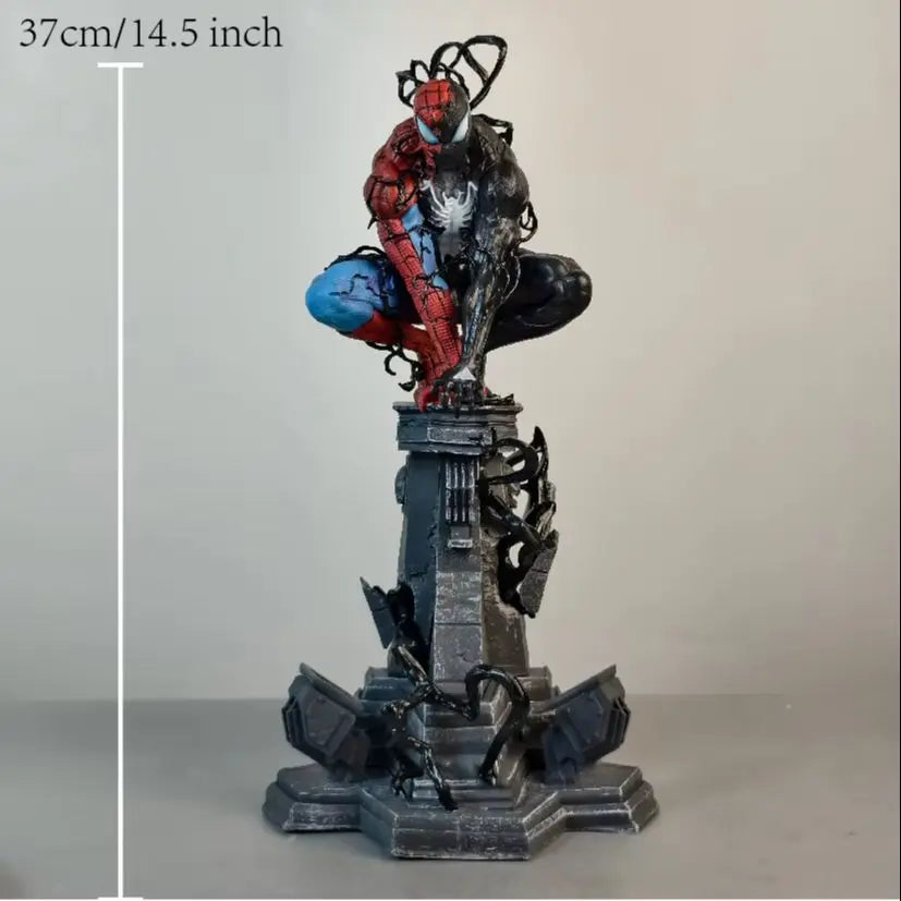 37cm 14.5 inch Anime Spider-Man Figures Pvc Statue Desktop Ornamen Collection Statue Model Decoration Room Desk Toys Gifts
